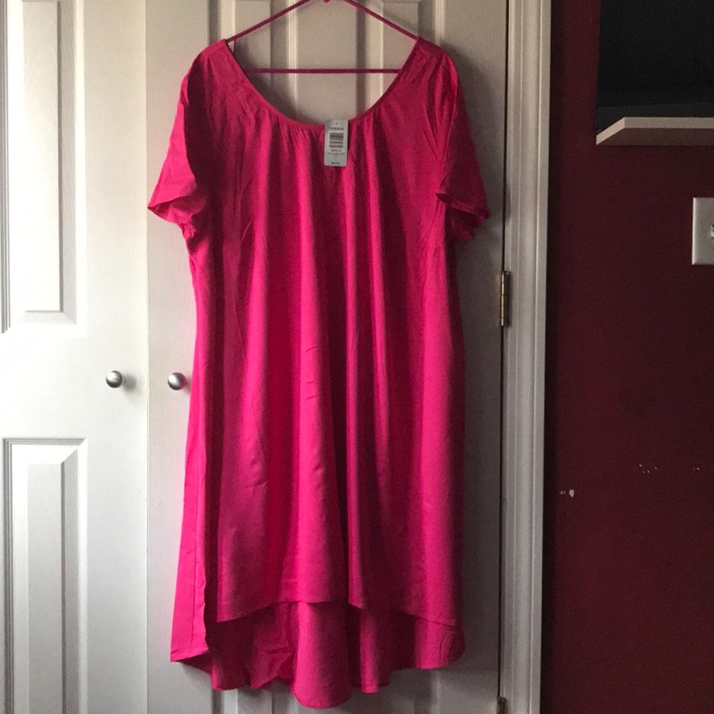 Pink Short Sleeve Dress